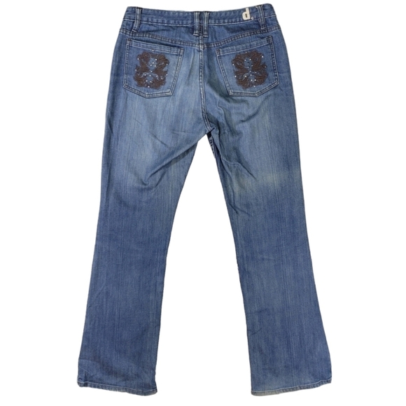 D. Jeans Embellished and Embroidered Y2K Look Bootcut Jeans Size 8 - Picture 3 of 13